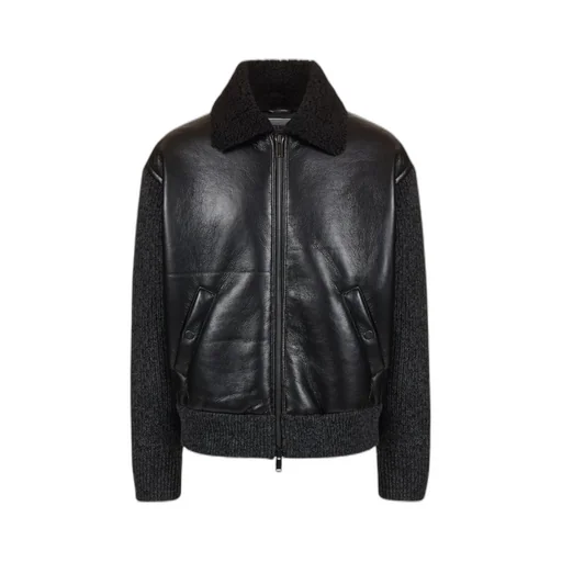 Leather-Like Zipper Casual Jacket