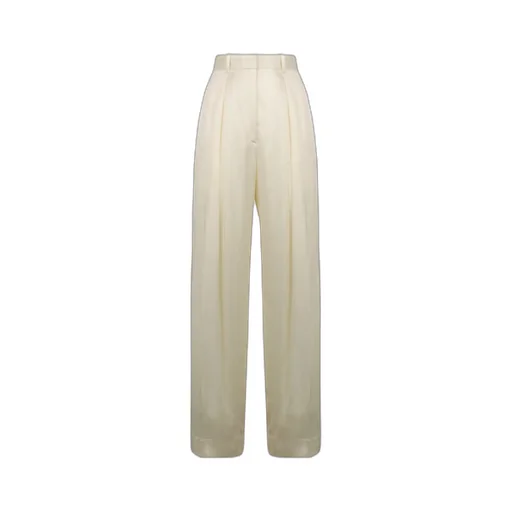 Victoria Beckham Wide-Leg Pleated Pants