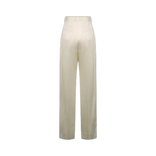Victoria Beckham Wide-Leg Pleated Pants