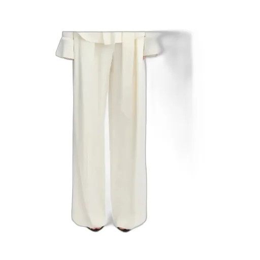 Victoria Beckham Wide-Leg Pleated Pants