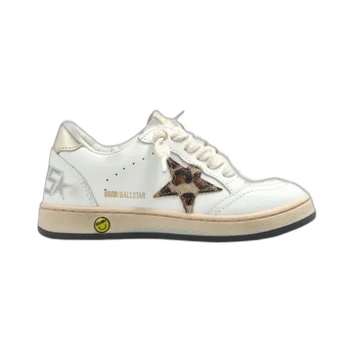 Golden Goose Kids Ball Star New Lace-Up Sneakers