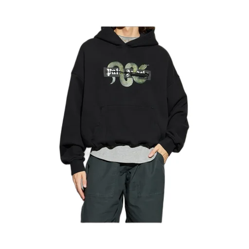 Palm Angels Snake Zip Box Hoodie