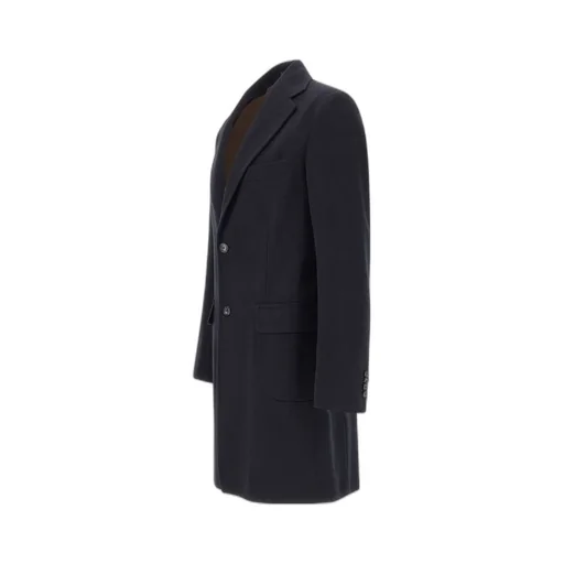 Barba Peak Lapel Wool Coat