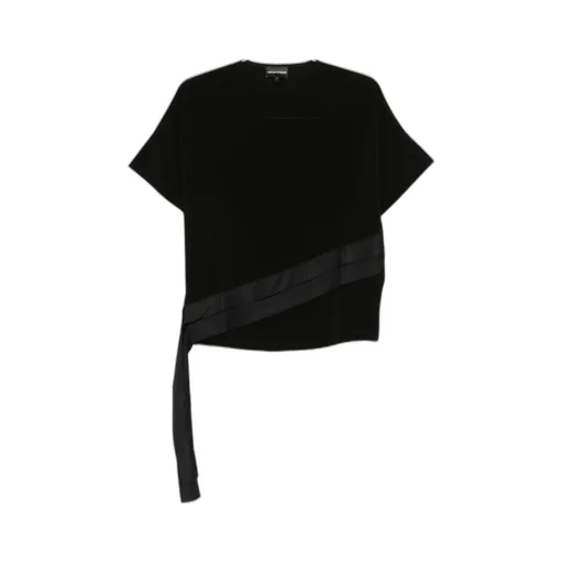 Round-Neck Short-Sleeved Knitted Shirt