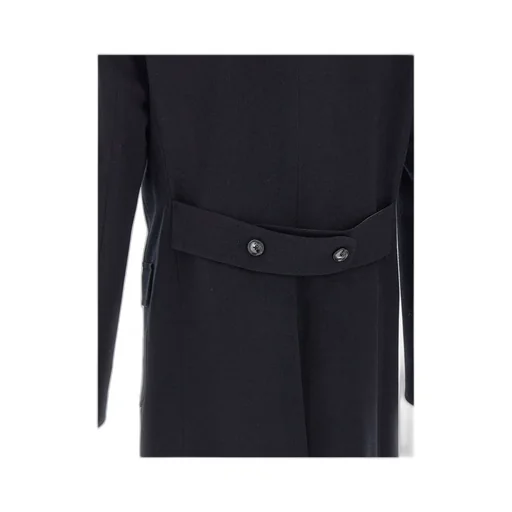 Barba Peak Lapel Wool Coat