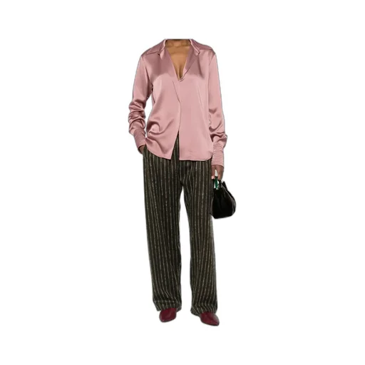 Long-Sleeved V-Neck Shirt