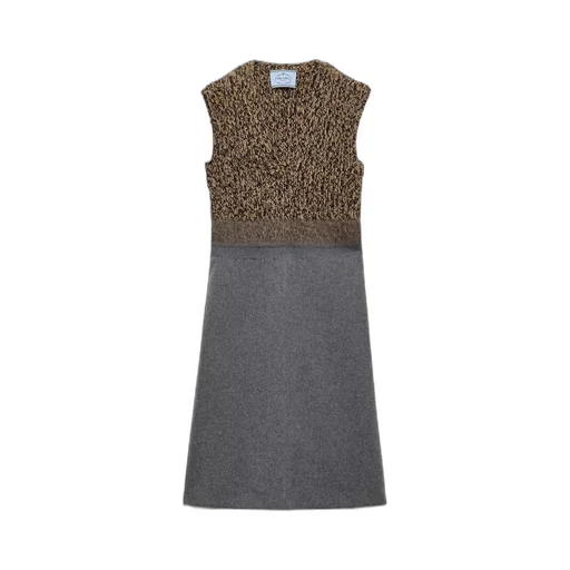 Shetland Wool And Cashmere V-Neck Dress