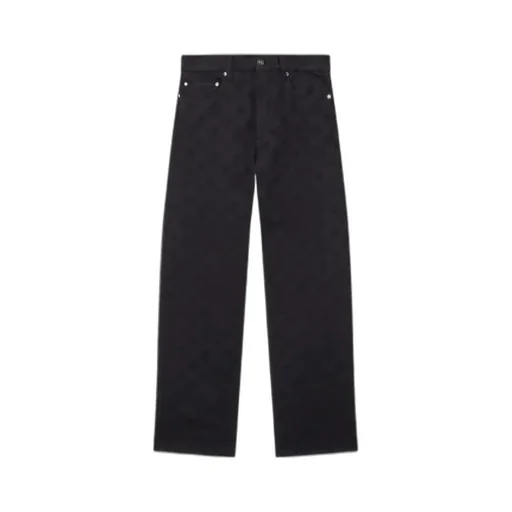 Casablanca Contrast Stitched Logo-Patch Jeans