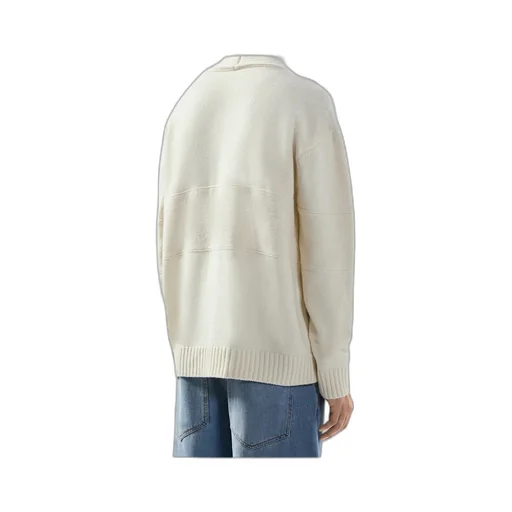 Gcds Logo Embossed V-Neck Cardigan