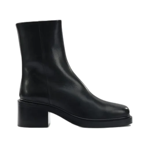 Aeyde Round Toe Zip-Up Boots