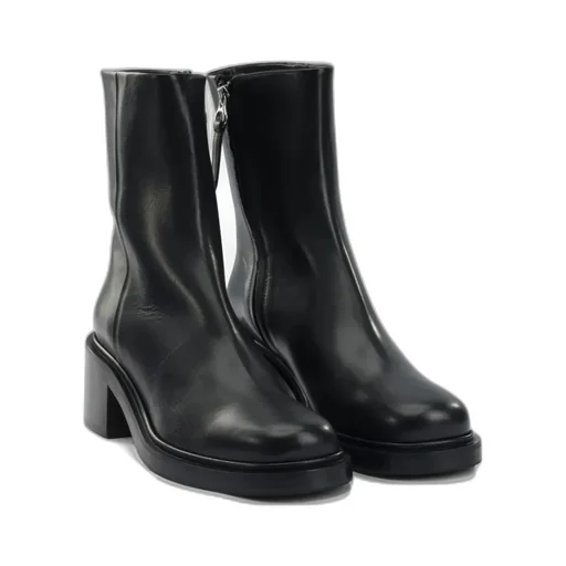 Aeyde Round Toe Zip-Up Boots