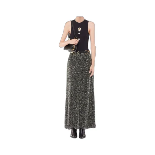 Sequin-Embellished Maxi Skirt