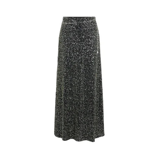 Sequin-Embellished Maxi Skirt