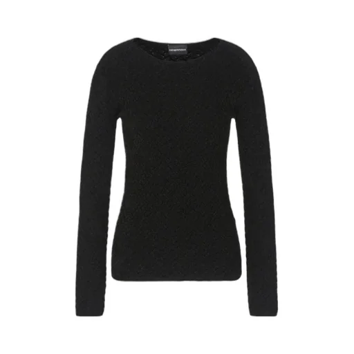 Crew Neck Blended Pullover Sweater