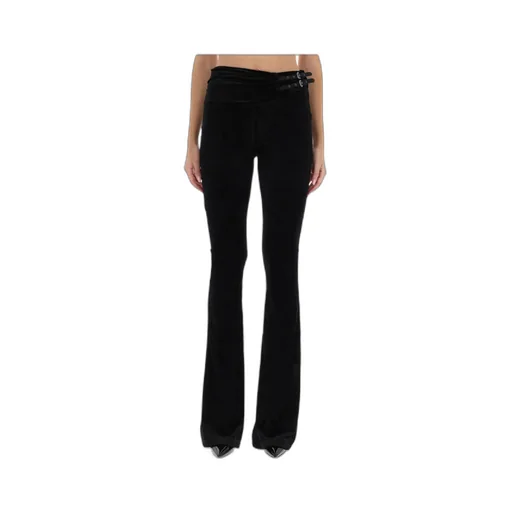 Versace Jeans Couture Buckle-Detailed Flared Trousers