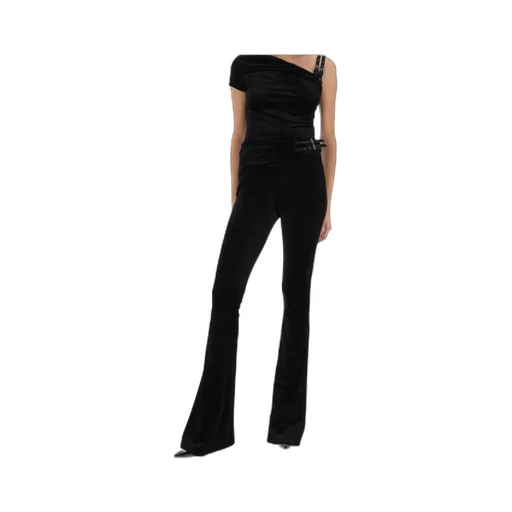 Versace Jeans Couture Buckle-Detailed Flared Trousers