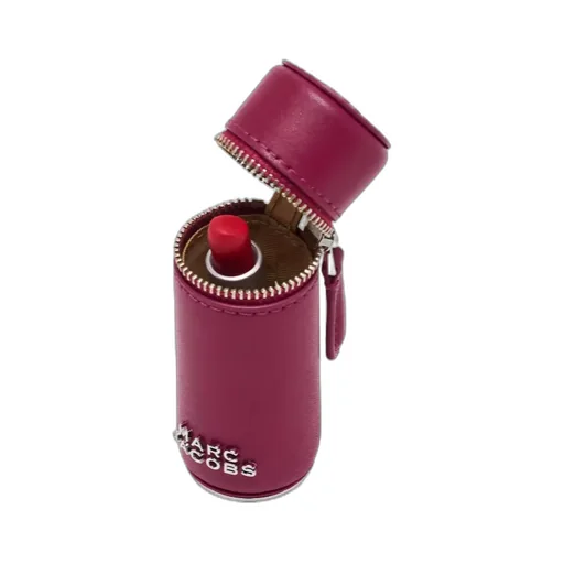 Marc Jacobs The Lipstick Logo Lettering Zipped Bag Charm
