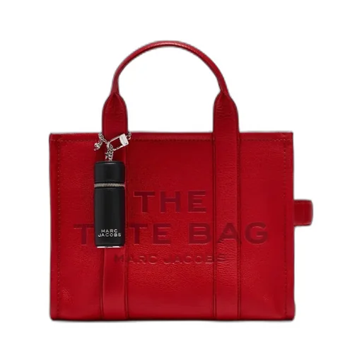 Marc Jacobs The Lipstick Logo Lettering Zipped Bag Charm