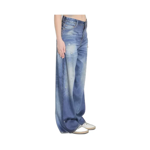 Golden Goose Deluxe Brand Wide-Leg Distressed Jeans