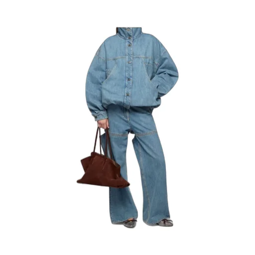 The Attico Denim Bomber Jacket