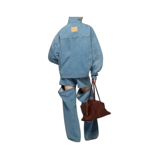 The Attico Denim Bomber Jacket