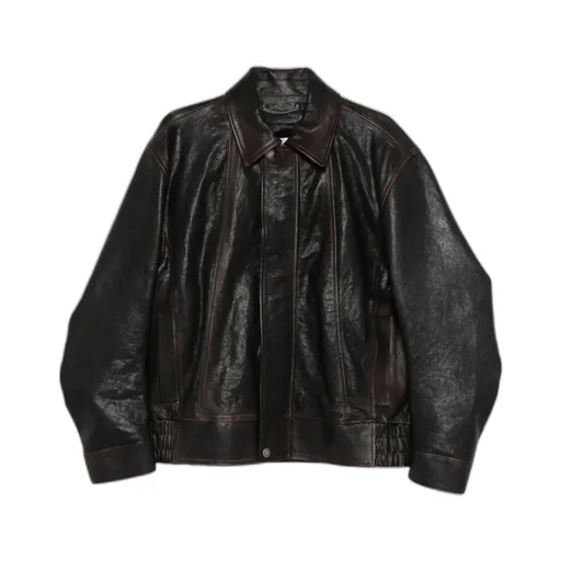 Golden Goose Deluxe Brand Leather Bomber Jacket