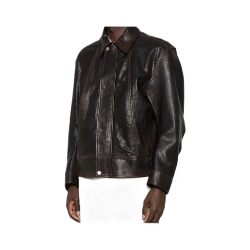 Golden Goose Deluxe Brand Leather Bomber Jacket