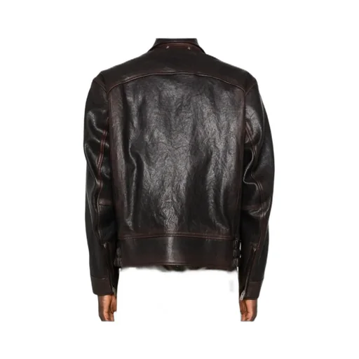 Golden Goose Deluxe Brand Leather Bomber Jacket