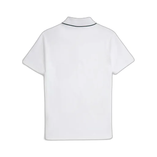 Embroidered-Piped Polo Shirt