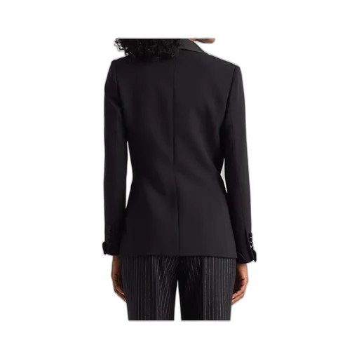 Shawl-Lapel Wool Blazer