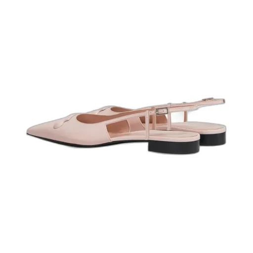 Pink Leather Trunkaroo Pointed Toe Slingback