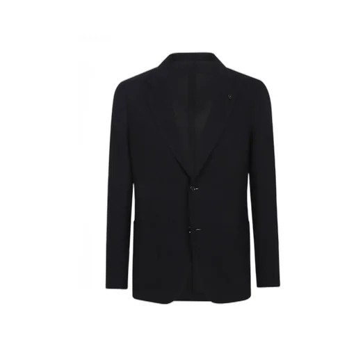Lardini Single-Breasted Logo Detailed Jacket