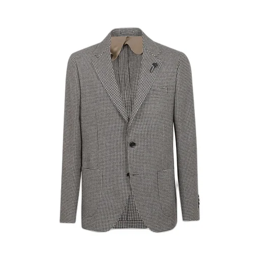 Lardini Houndstooth Regular-Fit Jacket