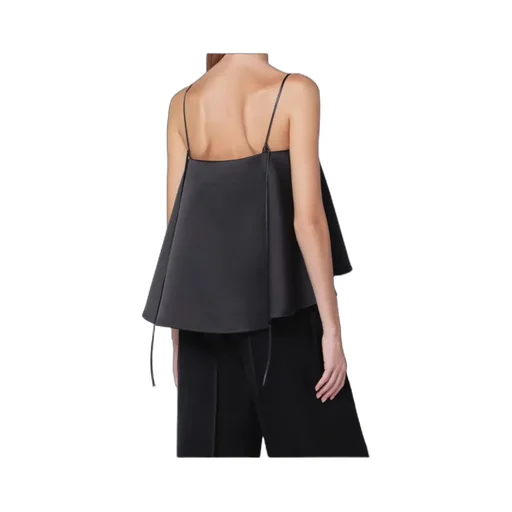 Rhe One Shoulder Sleeveless Cape Top