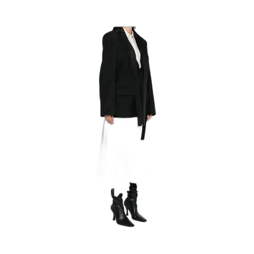 Shawl-Lapel Wool Jacket