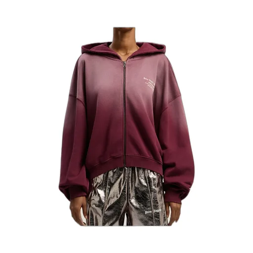 Palm Angels Book Club Zip Cropped Hoodie