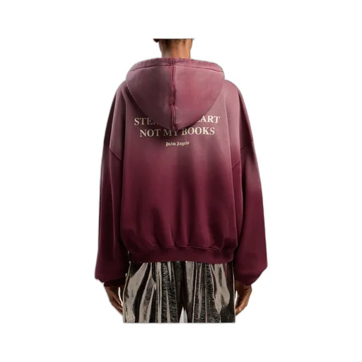 Palm Angels Book Club Zip Cropped Hoodie