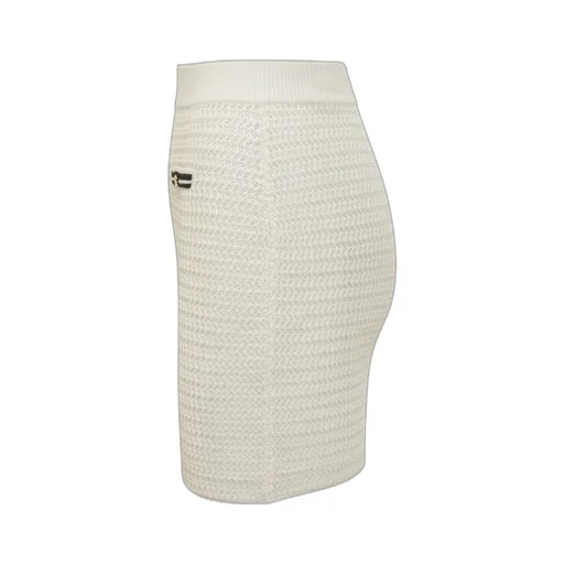 Knit Miniskirt With Logo