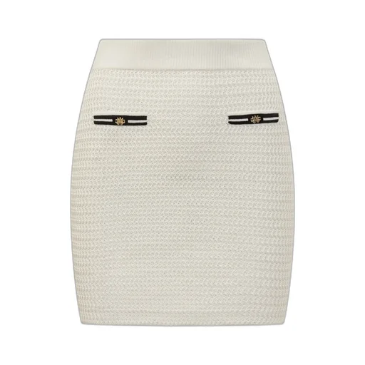 Knit Miniskirt With Logo