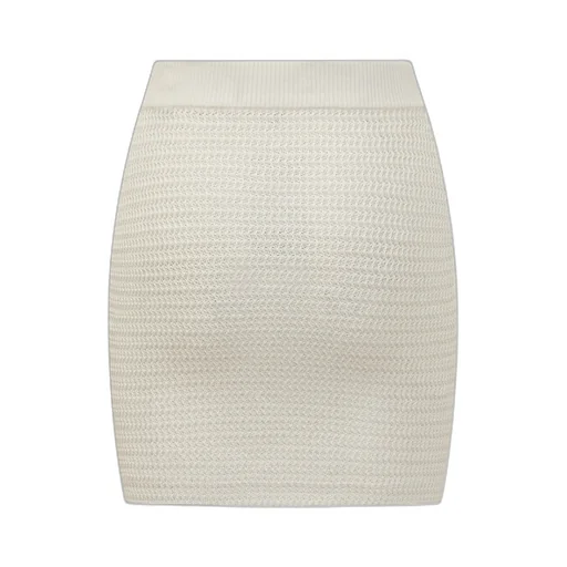 Knit Miniskirt With Logo