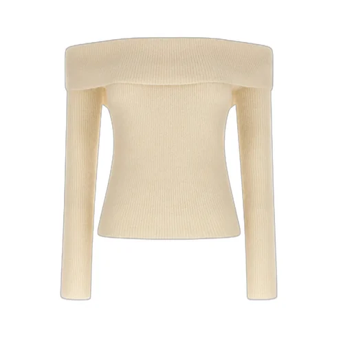 Rick Owens Off-Shoulder Knitted Jumper