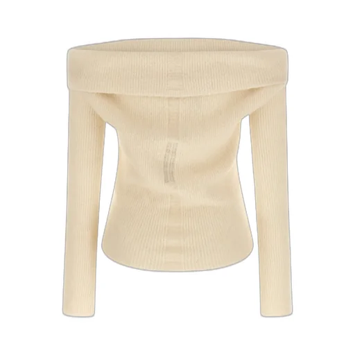 Rick Owens Off-Shoulder Knitted Jumper