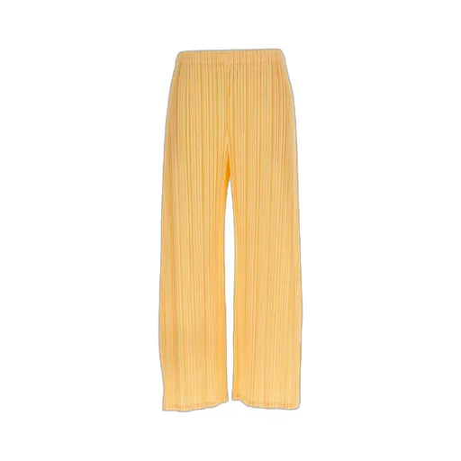 Pleats Please Issey Miyake Elasticated Waistband Pleated Trousers