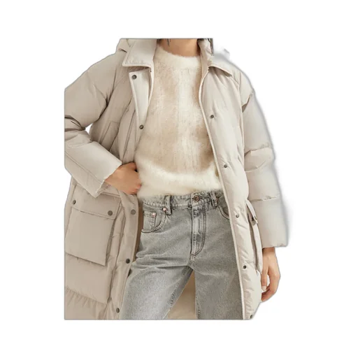 Brunello Cucinelli Zipped Hooded Quilted Coat