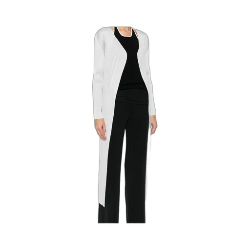 Plissé-Effect Cardigan
