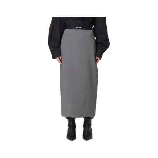 Msgm Elastic Band Pencil Skirt
