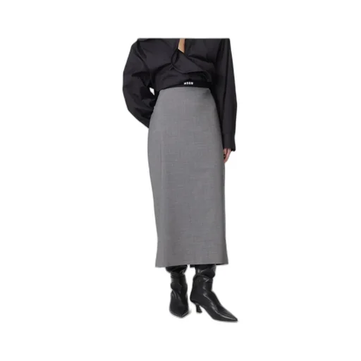 Msgm Elastic Band Pencil Skirt