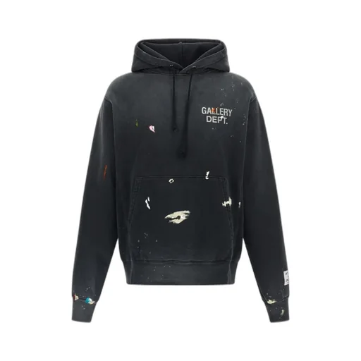 Gallery Dept. Paint-Splatter Logo Hoodie Sweatshirt