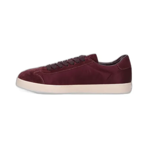 Black Fabric And Suede Sneakers