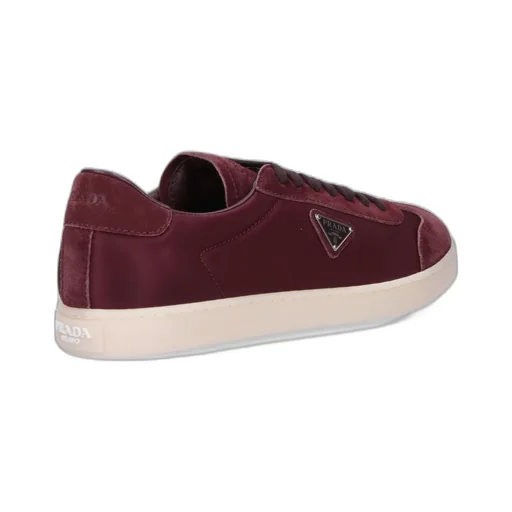 Black Fabric And Suede Sneakers